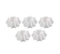 Lot de 5 boules de lavage en silicone pour nouage et élimination des taches - Convient pour tambour et machine à laver (blanc)