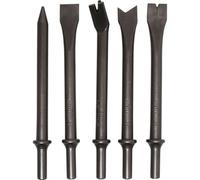 LOT DE 5 BURINS QUEUE RONDE MARTEAU BURINEUR PNEUMATIQUE