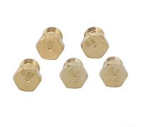 Lot de 5 buses à jet de gaz GPL - 0,5/0,7/0,87/1,02 mm - Injecteurs de brûleur en métal pour cuisinière à gaz propane