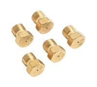 Lot de 5 buses à jet de gaz naturel pour plaque de cuisson à 5 brûleurs - Kit de conversion pour injecteurs de cuisinière à gaz naturel - Laiton M6 x 0,75