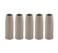 Lot de 5 buses de gaz de protection revêtues pour brûleur de soudage 25AK MIG, buse européenne Airless antiadhésive, accessoires métalliques durables pour travaux de soudage professionnels et de