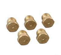 Lot de 5 buses de jet de gaz en métal pour conversion GPL compatible avec brûleur d'injecteur de propane sur plaques de cuisson à gaz