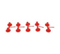Lot de 5 buses de pulvérisation en mousse polyuréthane pour grenier et mur, embouts réutilisables avec répartition uniforme, rouge