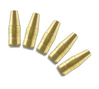 Lot de 5 buses de soudage MIG NST-3818B, pointes en laiton encastrées de 3/8", compatibles avec les torches bernard Q-Gas et Centrefire Slim, convient aux diffuseurs DS-1 et aux électrodes de la série