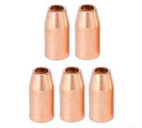Lot de 5 buses de soudage Mig pour modèles Fusion 140 180 220 250 remplaçant le design Vns50f Velocity Flush avec filetage fixe 1,27 cm Construction en cuivre