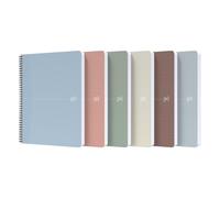 Lot de 5 Cahier Office My Rec'Up rel. intégrale A4, 180p./90 feuilles 90g/m², ligné 7mm, coloris assortis (6)