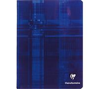 Lot de 5 Cahier reliure piqûre 17x22 cm 144 pages petits carrreaux papier 90g CLAIREFONTAINE