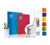 Lot de 5 Cahiers OPEN FLEX spirale, 100 pages, 21 x 29,7 (A4) cm, Seyès. Couverture polypro G