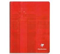 Lot de 5 Cahiers reliure brochure dos toilée, Format 17 x 22 cm, 192 pages, Quadrillé 5 x 5, papier 90g G