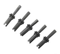 Lot de 5 cales de séparation de pierre et de cales à plumes de 18 mm de diamètre pour fendre des roches dures, du granit, du béton, de la maçonnerie, des outils à main de 105 mm de long en acier