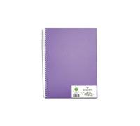 Lot de 5 CANSON Carnet de 50 feuilles notes et dessin format A4 120g spiralé couverture polypro violet