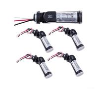 Lot de 5 capteurs de cellule photoélectrique du crépuscule à l'aube 120 V Contrôle de la lumière, cellule photo étanche 10 A avec support pivotant pour éclairage de rue
