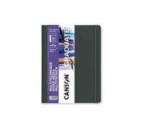 Lot de 5 Carnet 36 feuilles Canson® Graduate Mixed Media 21,6x27,9 200g/m², papier grain léger blanc