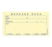 Lot de 5 Carnets de 120 messages reçus autocopiant repositionnables, 31,2 x 15 cm G