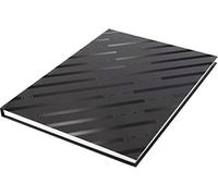 Lot de 5 carnets de croquis Kangaro A4 - Couverture rigide - 80 feuilles - 140 g - Noir