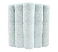 Lot de 5 Cartouches Bobinée Filtre à Eau Anti Sédiments 9 pouces 3/4 - 20 microns Compatibles Filtre 10 pouces