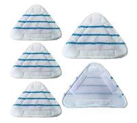 Lot de 5 chiffons de rechange pour balai à vapeur CLEANmaxx, Triangular Cloth, adaptés à la version 3 en 1 et 5 en 1, chiffons en fibre super fine, forte absorption et réutilisables