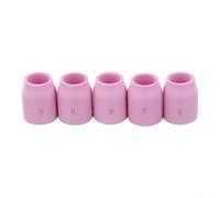 Lot de 5 coupelles en céramique de soudage TIG 53N58 53N59 53N60 53N61 53N61S, ensemble de lentilles à gaz en aluminium pour torche de soudage TIG SR WP-9/17/18/20/25/26 (53N61S)