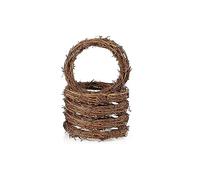 Lot de 5 couronnes en rotin naturel de 15 cm pour décoration de festival, couronne de vigne et décoration de mariage