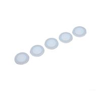 Lot de 5 couvercles en silicone pour gobelet de voyage pour bouteilles sous vide, anti-fuite, joint de rechange hermétique de taille standard, blanc à installer pour ou au bureau (B)