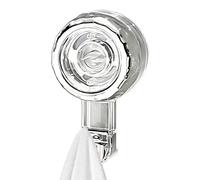 Lot de 5 crochets à ventouse puissants, organiseur mural robuste, crochet ergonomique en PVC, crochets de douche avec design transparent, crochets de rangement pour fenêtre de salle de bain et cuisine