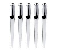 Lot de 5 cuillères à café plates en acier inoxydable - Accessoires de cuisine - Cadeau pour les amateurs de café