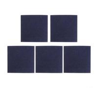 Lot de 5 dalles de moquette en polyester antidérapant et lavable avec envers en fibre bitumée Gris foncé 30 x 30 cm