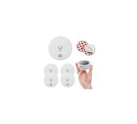 Lot de 5 détecteurs de fumée NF avec supports aimantés de fixation-EVACUATE