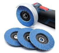 Lot de 5 disques à lamelles 76 x 10 mm - Accessoires pour meuleuses à bois acier inoxydable et meuleuses d’angle sans fil