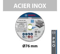 Lot de 5 disques à tronçonner Ø76 Expert for Inox BOSCH