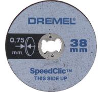 LOT de 5 Disques A Tronçonner EZ SpeedClic Ø38 MM Epaisseur 0,75 MM DREMEL - 2615 S409 JB