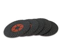 lot de 5 disques abrasif 125 mm semi rigide flexible grain 60 - Rosver G