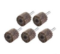 Lot de 5 disques abrasifs à lamelles 16-40 mm de diamètre Grain 80 pour perceuse électrique Convient pour le meulage du métal et du bois (25 mm)