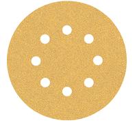 Lot de 5 disques abrasifs pour ponceuse à bois 125mm, 8 trous, grain 60 Expert C470 Bosch