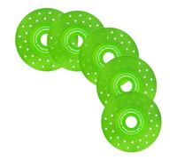 Lot de 5 disques de coupe diamant de 11,4 cm pour meuleuse d'angle et machine à marbre, design multi-pores pour pierre, verre, céramique, carrelage, marbre - Kit de lames de scie diamant brasées sous
