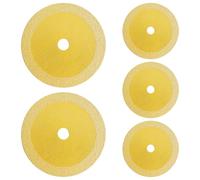 Lot de 5 disques pour mini meuleuse d’angle, disque de coupe HSS 3,0 in / 75 mm, alésage 0,4 in / 10 mm, pour céramique, nettoyage des joints de carrelage, verre, jade, brique émaillée, coupe de