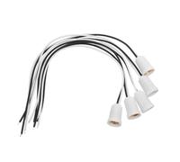 Lot De 5 Douilles De Lampe E12 Pour Éclairage De Jardin Douilles Rétro E12 Pour Suspension Pour Extérieur Blanches