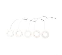 Lot de 5 douilles GX53 avec câble LED | Lot de 5 câbles de raccordement inclus - Montage facile - Compatible avec les ampoules LED GX53