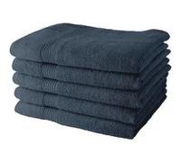 Today Lot de 5 draps de bain XXL 70x130 cm 100% coton Denim