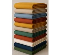 Lot de 5 Draps Housses 100% Coton -57-Fils -Tissage Serré -Bonnets 20-25cm Couleurs Aléatoires (140x190cm)