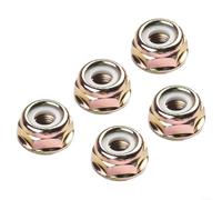 Lot de 5 écrous à filetage inversé M10 x 1,25 Lh compatibles avec brosse de débroussailleuse pour boîtier de tête de rechange pour équipements électriques d'extérieur