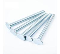 Lot de 5 écrous en T M8 en acier au carbone plaqué zinc pour rail à onglet Jig Scie à table Routeur Matériel de travail du bois 19 x 9,5 mm