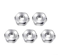 Lot de 5 écrous hexagonaux de guidage, pour tronçonneuse M8 19 mm, hauteur 7 mm, matériau en acier compatible avec modèles MS170 MS180 MS210