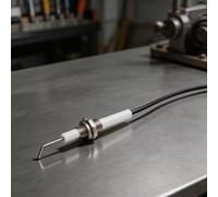 Lot de 5 électrodes d'allumage pour gril à gaz avec filetage M10, aiguille d'allumage en céramique 58 mm, fil de 30 cm, pièces de rechange résistantes aux hautes températures pour poêle de barbecue