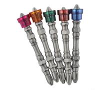 Lot de 5 embouts de tournevis PH2 à double tête en alliage d'acier pour perceuse électrique, outil pneumatique, tournevis cruciforme, 65 mm de long