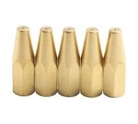 Lot de 5 embouts robustes pour lampe torche pour travaux de plomberie | Convient aux réservoirs d'oxygène/propane, contrôle précis de la flamme, construction en laiton, épaisseur de placage de 0,5