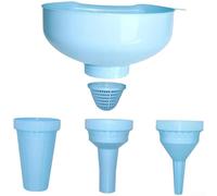 Lot de 5 entonnoirs en plastique avec filtre à maille réglable pour transférer des liquides en petit lot