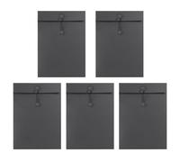Lot de 5 Enveloppes Épaissies A4 Enveloppes en Papier Kraft avec Ligne Boucle Enveloppes Vintage pour Cartes Lettres Factures Sac de Rangement pour Document Fichier
