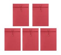Lot de 5 Enveloppes Épaissies A4 Enveloppes en Papier Kraft avec Ligne Boucle Enveloppes Vintage pour Cartes Lettres Factures Sac de Rangement pour Document Fichier