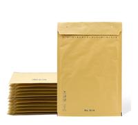 Lot de 5 enveloppes matelassées à bulles Kraft avec fermeture autocollante, sacs d'expédition de vêtements, enveloppes matelassées Kraft - SIDI (270 x 360 mm)